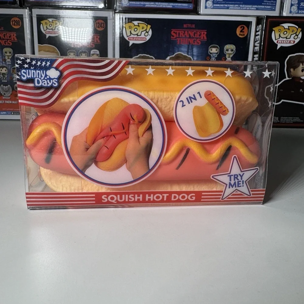 New!! Sunny Days Squish Hot Dog | Squishy 2 in 1 - Picture 1 of 1